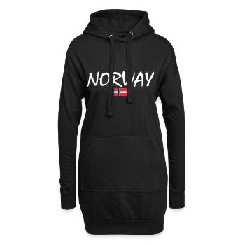 Norway - Hoodie-Kleid - Schwarz - Vorne