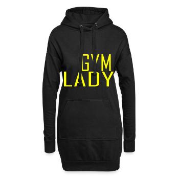 Gym Lady - Hoodie-Kleid - Schwarz - Vorne