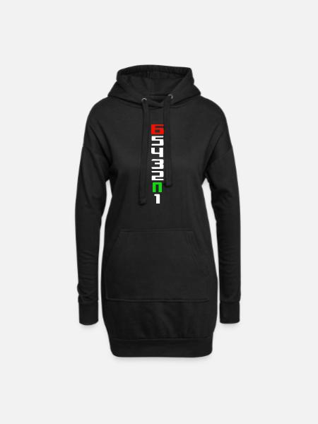 Motorrad ONE UP SIX DOWN - Hoodie-Kleid - Schwarz