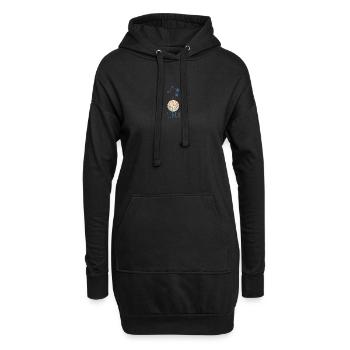 Das Sternbild Waage - Hoodie-Kleid - Schwarz - Vorne
