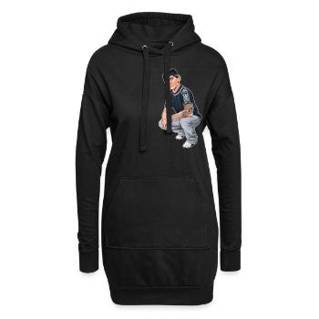 Rieser Grantler // Illustration - Hoodie-Kleid - Schwarz - Vorne