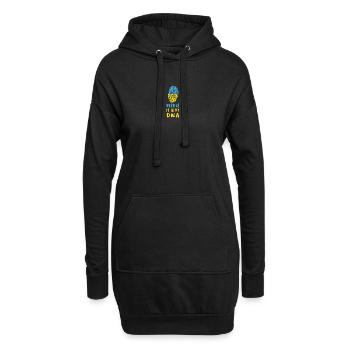 L'Ukraine est dans mon ADN/idée cadeau - Sweat-shirt à capuche long Femme - noir - Devant