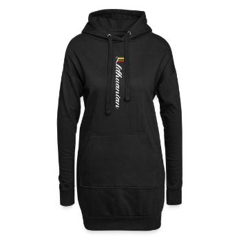 Litauen - Hoodie-Kleid - Schwarz - Vorne