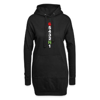 Déposez un engrenage et disparaître - Sweat-shirt à capuche long Femme - noir - Devant