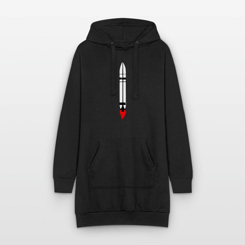 Spacecraft Rocket Space Space Flight Vector Hoodie Dress