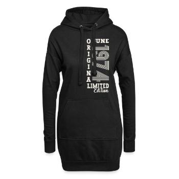 49. Geburtstag Mann Juni Jahrgang 1974 Original - Hoodie-Kleid - Schwarz - Vorne
