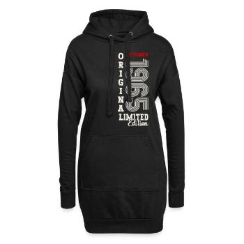 59. Geburtstag Legende Oktober 1965 Jahrgang 65 - Hoodie-Kleid - Schwarz - Vorne