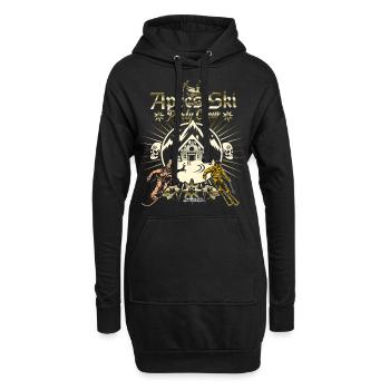 Apres Ski Party Crew - Hoodie-Kleid - Schwarz - Vorne