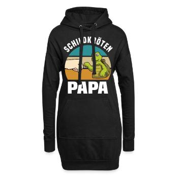 Schildkröten Tiere | Haustier Reptil Geschenkideen - Hoodie-Kleid - Schwarz - Vorne