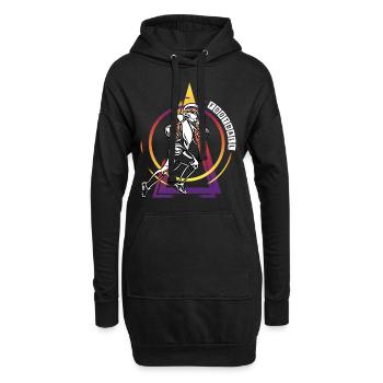 American Football Player Vintage Retro USA Sport - Hoodie Dress - black - Front