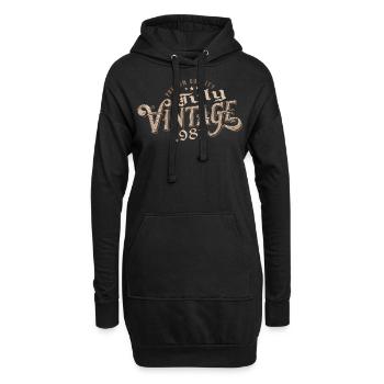 Juli 1981 Geburtstagsgeschenk Juli 1981 Juli - Hoodie-Kleid - Schwarz - Vorne
