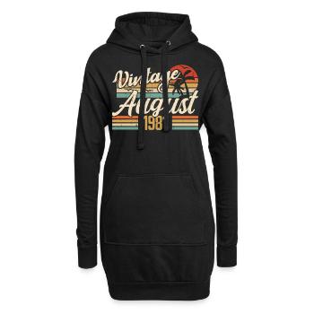 August 1981 Geburtstag 1981 - August Legends Geschenk - Hoodie-Kleid - Schwarz - Vorne