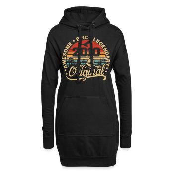 Original 2010 Cadeau Anniversaire 2010 Rétro 2010 - Sweat-shirt à capuche long Femme - noir - Devant