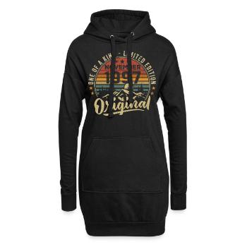 Jahrgang November 1997 Retro Geschenk November 1997 - Hoodie-Kleid - Schwarz - Vorne