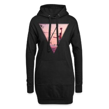 Beach - Hoodie-Kleid - Schwarz - Vorne