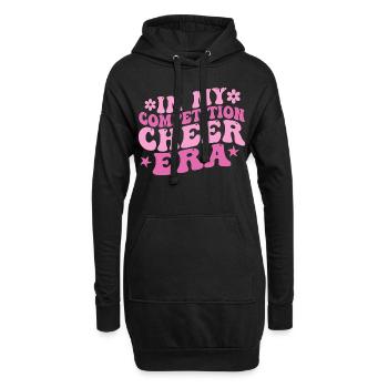 In meiner Wettkampf-Cheer-Ära - Hoodie-Kleid - Schwarz - Vorne