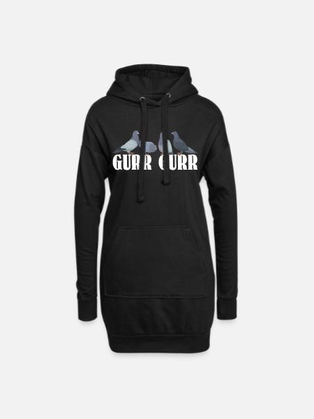 Tauben Taubenzüchter Geschenk Brieftauben - Hoodie-Kleid - Schwarz