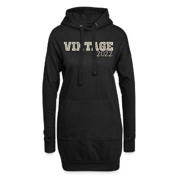 Jahrgang 2022 Original 2022 Retro 2022 Geschenk 2022 - Hoodie-Kleid - Schwarz - Vorne