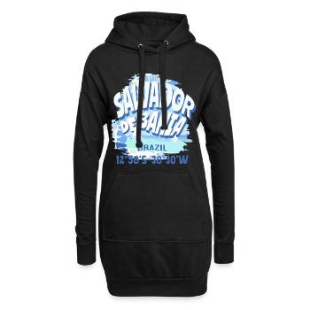 Salvador de Bahía Brésil - Sweat-shirt à capuche long Femme - noir - Devant