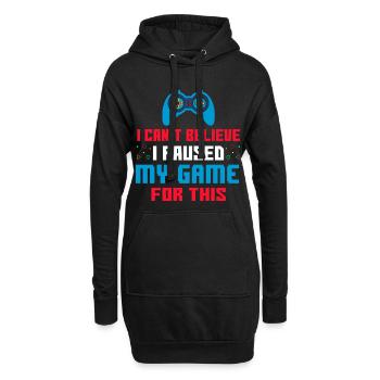 Gamer - Hoodie-Kleid - Schwarz - Vorne