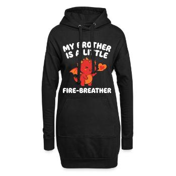 Sœur Dragon Mignonne Sœur - Sweat-shirt à capuche long Femme - noir - Devant