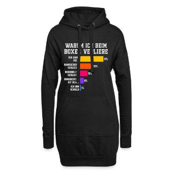 Pourquoi je perds en boxe Boxe - Sweat-shirt à capuche long Femme - noir - Devant