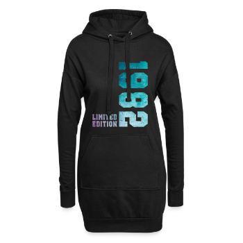 1982 Édition Limitée 44 ans anniversaire - Sweat-shirt à capuche long Femme - noir - Devant