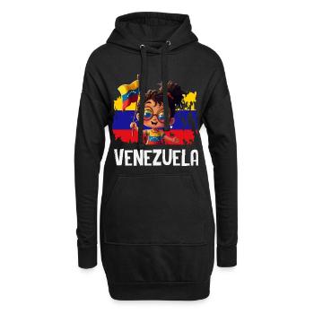 Venezuela Flagge Stolz & Heimat Venezuela - Hoodie-Kleid - Schwarz - Vorne