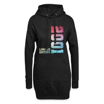 25. Geburtstag Limited Edition 2001 Jahrgang 2001 - Hoodie-Kleid - Schwarz - Vorne