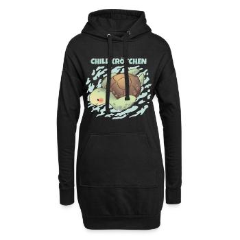 Chill Toad Turtle Chill Turtle Relax - Sweat-shirt à capuche long Femme - noir - Devant