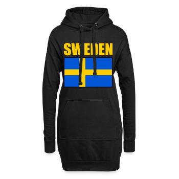 Suède - Sweat-shirt à capuche long Femme - noir - Devant