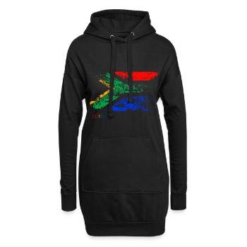 africa F - Hoodie-Kleid - Schwarz - Vorne
