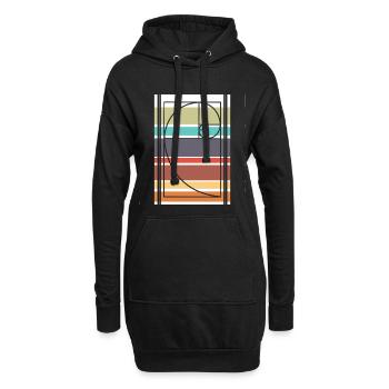 Fibonacci Mathe - Hoodie-Kleid - Schwarz - Vorne