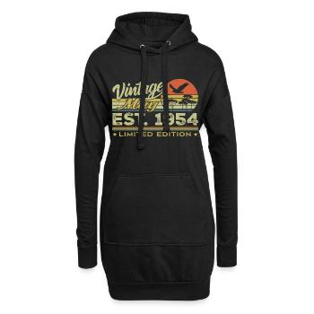 Geburtstag Mai 1954, geboren im Mai 1954 - Mai 1954 - Hoodie-Kleid - Schwarz - Vorne