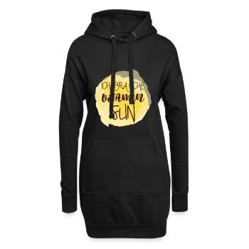 Vitamin Sun Spruch Sommer Sonne Geschenk - Hoodie-Kleid - Schwarz - Vorne