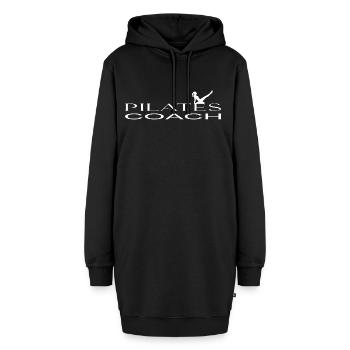 Pilates - Sweat-shirt à capuche long Femme - noir - Devant