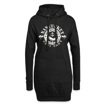 Nantucket whale watch cruise - Sweat-shirt à capuche long Femme - noir - Devant