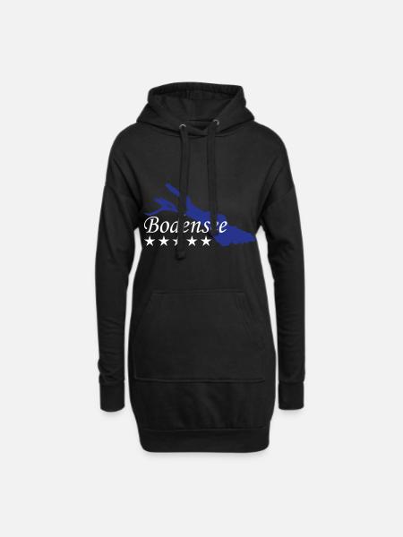 Bodensee - Hoodie-Kleid - Schwarz