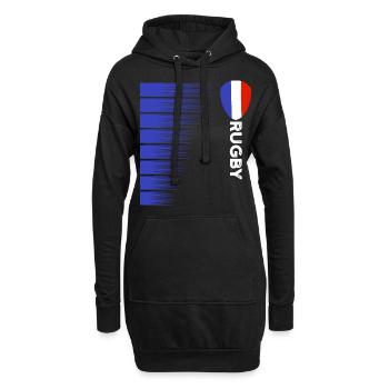 Rugby France Rugby Maillot Pour les Français France - Sweat-shirt à capuche long Femme - noir - Devant