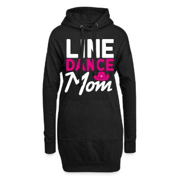 Line Dance Mom Linedance Mommy Geschenk - Hoodie-Kleid - Schwarz - Vorne