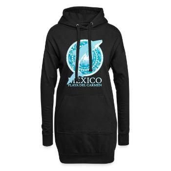 Playa del Carmen Walhai - Hoodie-Kleid - Schwarz - Vorne