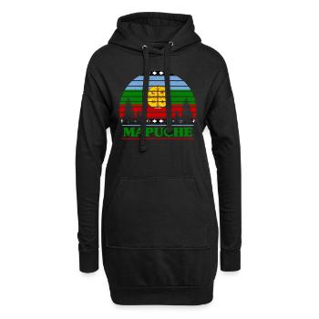 Mapuche - Hoodie-Kleid - Schwarz - Vorne