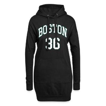 Boston 36 - Sweat-shirt à capuche long Femme - noir - Devant