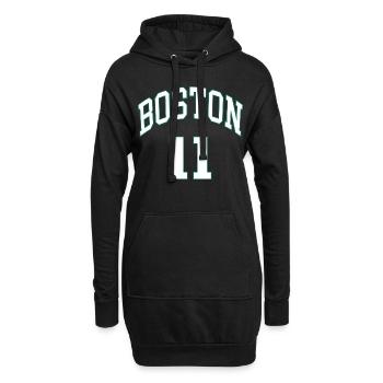 Boston 11 - Hoodie-Kleid - Schwarz - Vorne