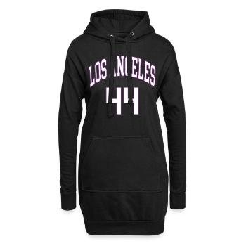 Los Angeles 44 - Hoodie-Kleid - Schwarz - Vorne