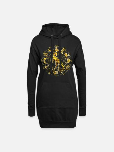 Sternzeichen Göttliche Steinbock Rüstung - Hoodie-Kleid - Schwarz