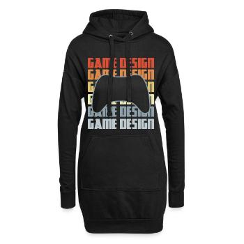 Développement de jeux - Sweat-shirt à capuche long Femme - noir - Devant
