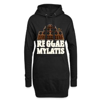 Reggae Mylatis - Hoodie-Kleid - Schwarz - Vorne