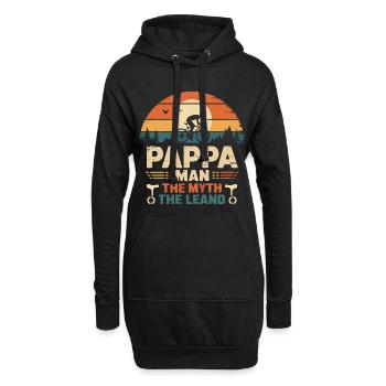Pappa cycliste la fégende vélo vélo vélo vélo - Hoodie-Kleid - Schwarz - Vorne