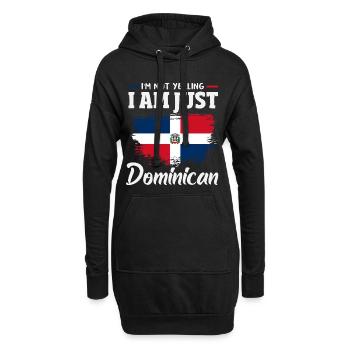 Drapeau de la République dominicaine Dom Rep Pride - Sweat-shirt à capuche long Femme - noir - Devant